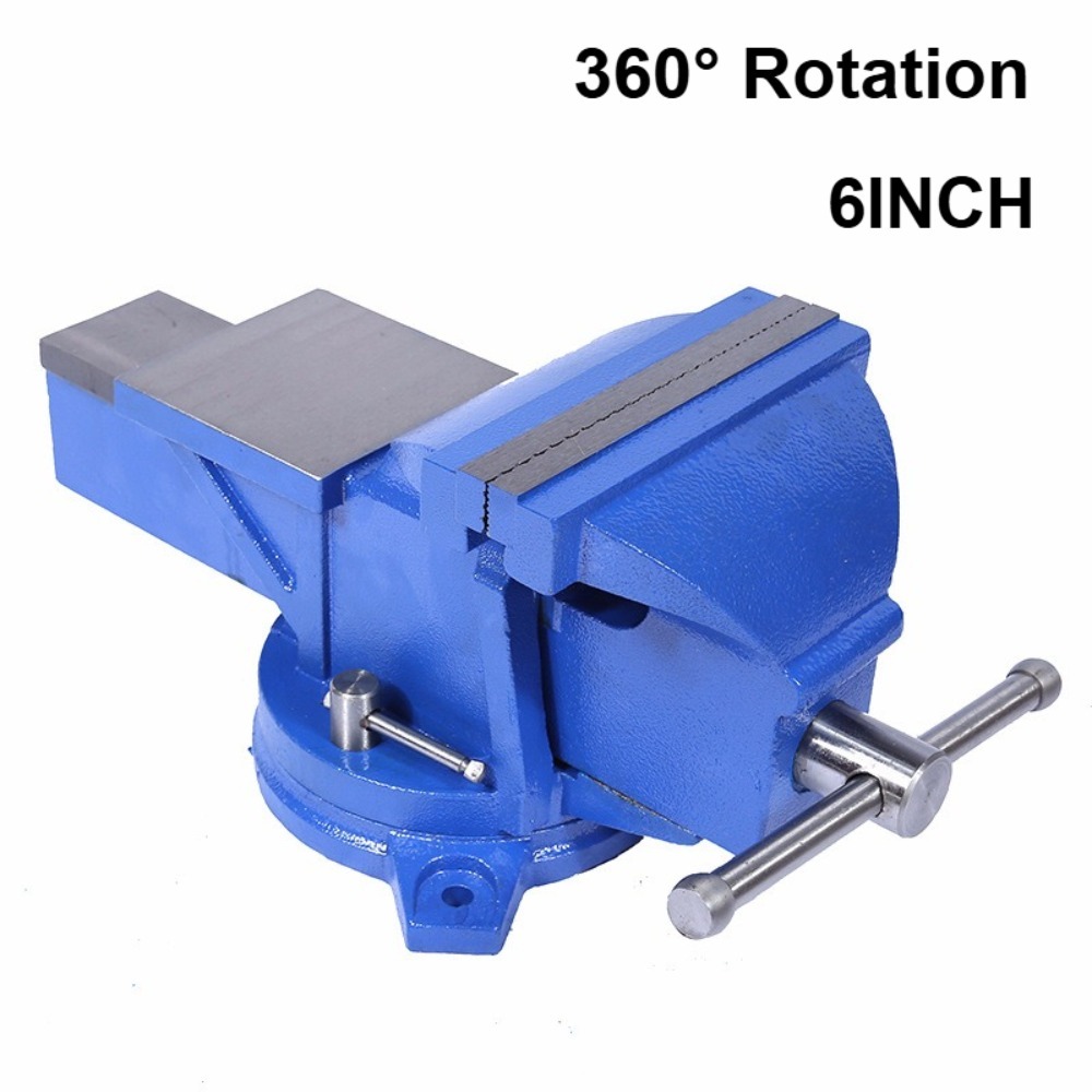 Bench Vise Swivel - Étau d'atelier robuste de 6 pouces,