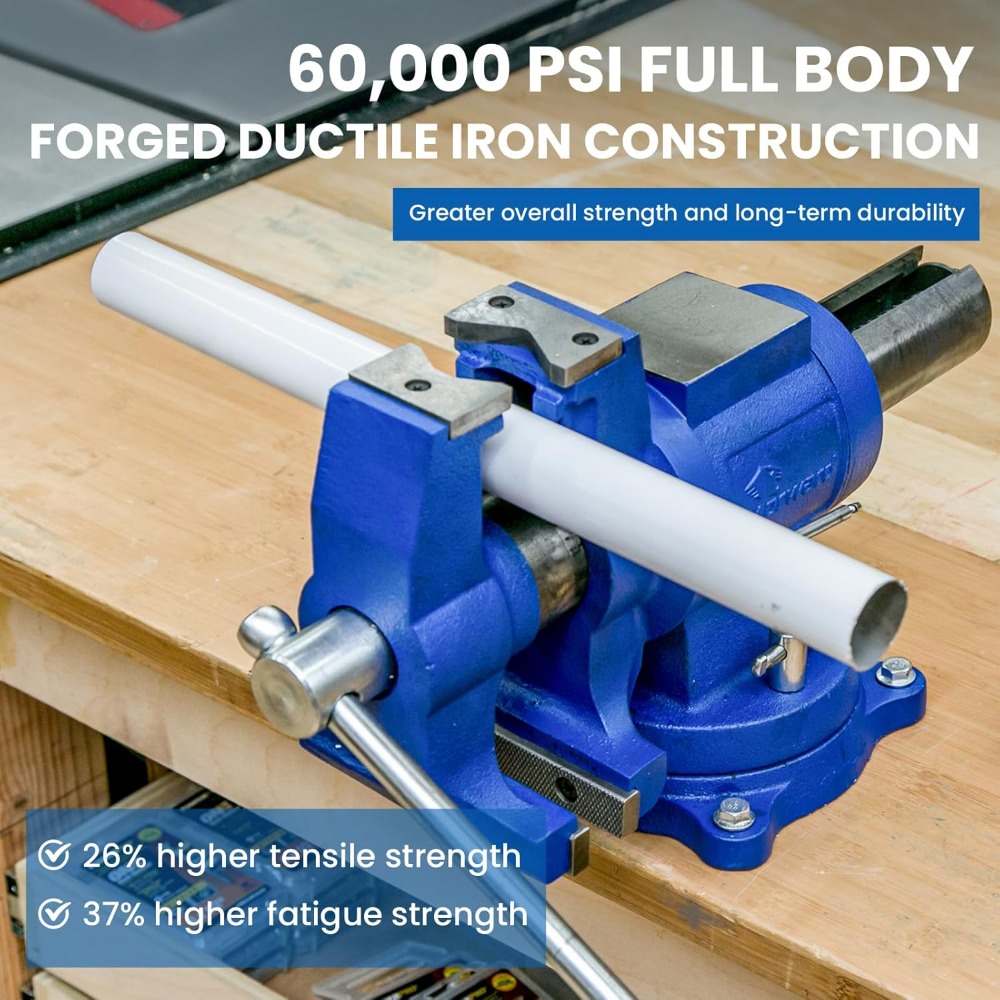 Bench Vise Swivel - Étau d'établi robuste de 5 pouces
