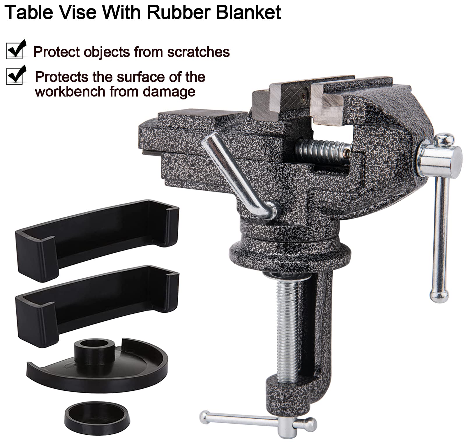 Bench Vise Swivel - Pince de Table lourde multifonctionnelle, Mini