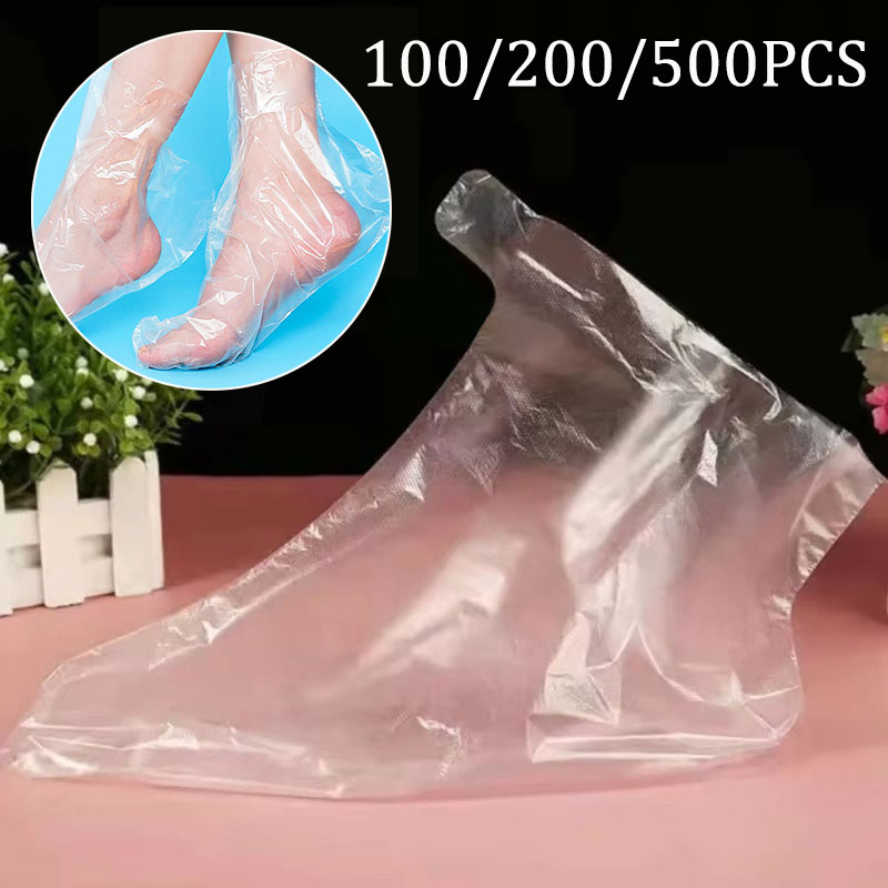 Tools Youtube - 100-500 pièces Chaussettes hydratantes jetables transparentes