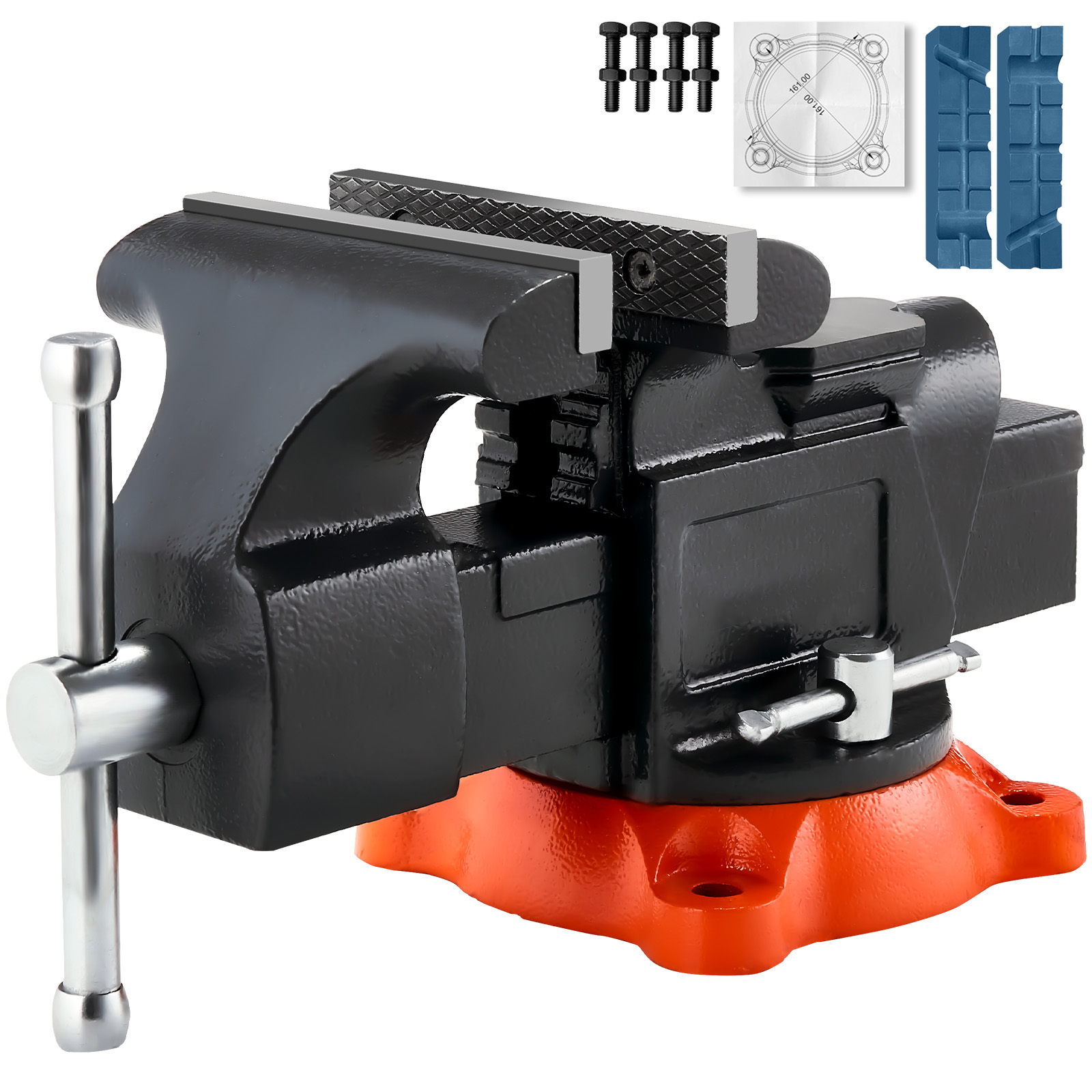 Bench Vise Swivel - VEVOR Étau Établi Polyvalent Largeur Mâchoire