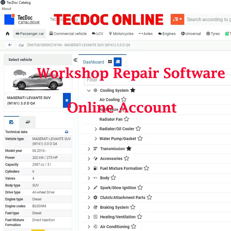 Workshop Tools English - Compte en ligne 2026 pour logiciel