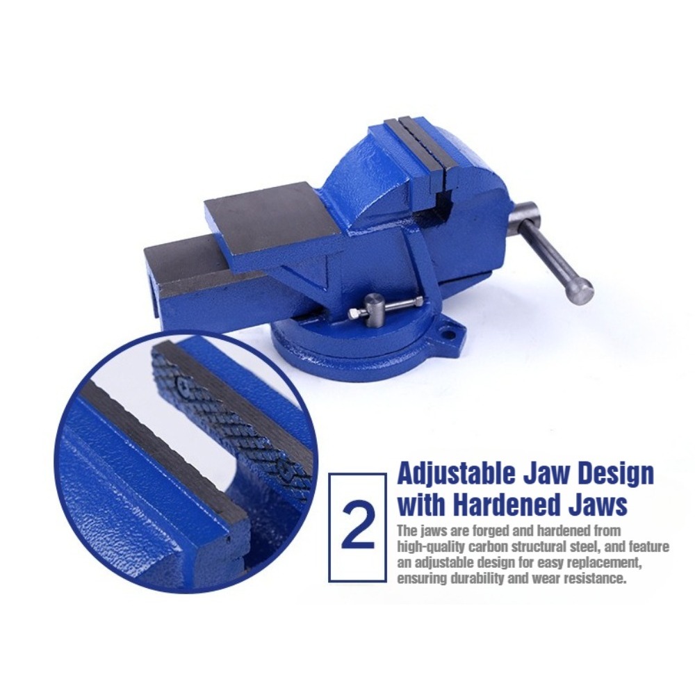 Étau d'atelier robuste de 6 po - Bench Vise Swivel avis et prix