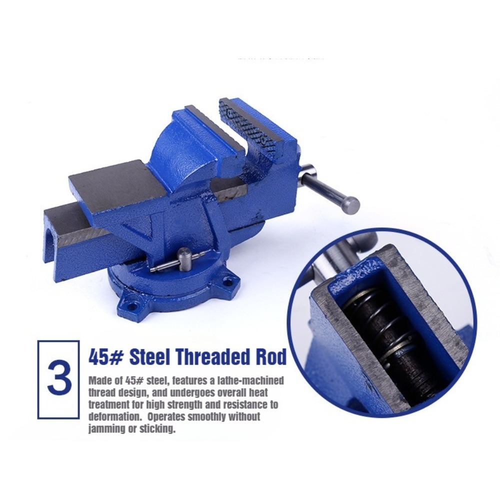 Étau d'atelier robuste de 6 po - Bench Vise Swivel avis et prix