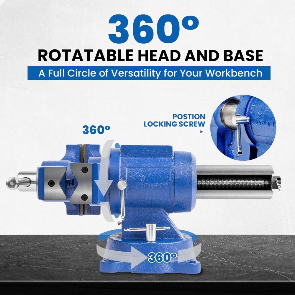 Étau d'établi robuste de 5 pou - Bench Vise Swivel avis et prix