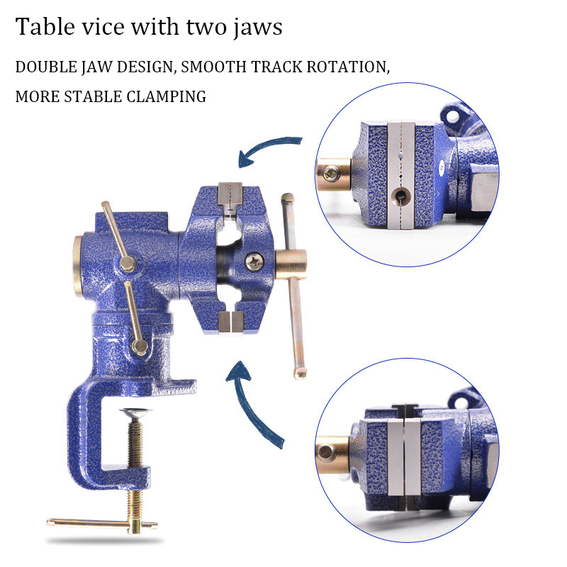 Étau de Table à Double Mâchoir - Bench Vise Swivel avis et prix