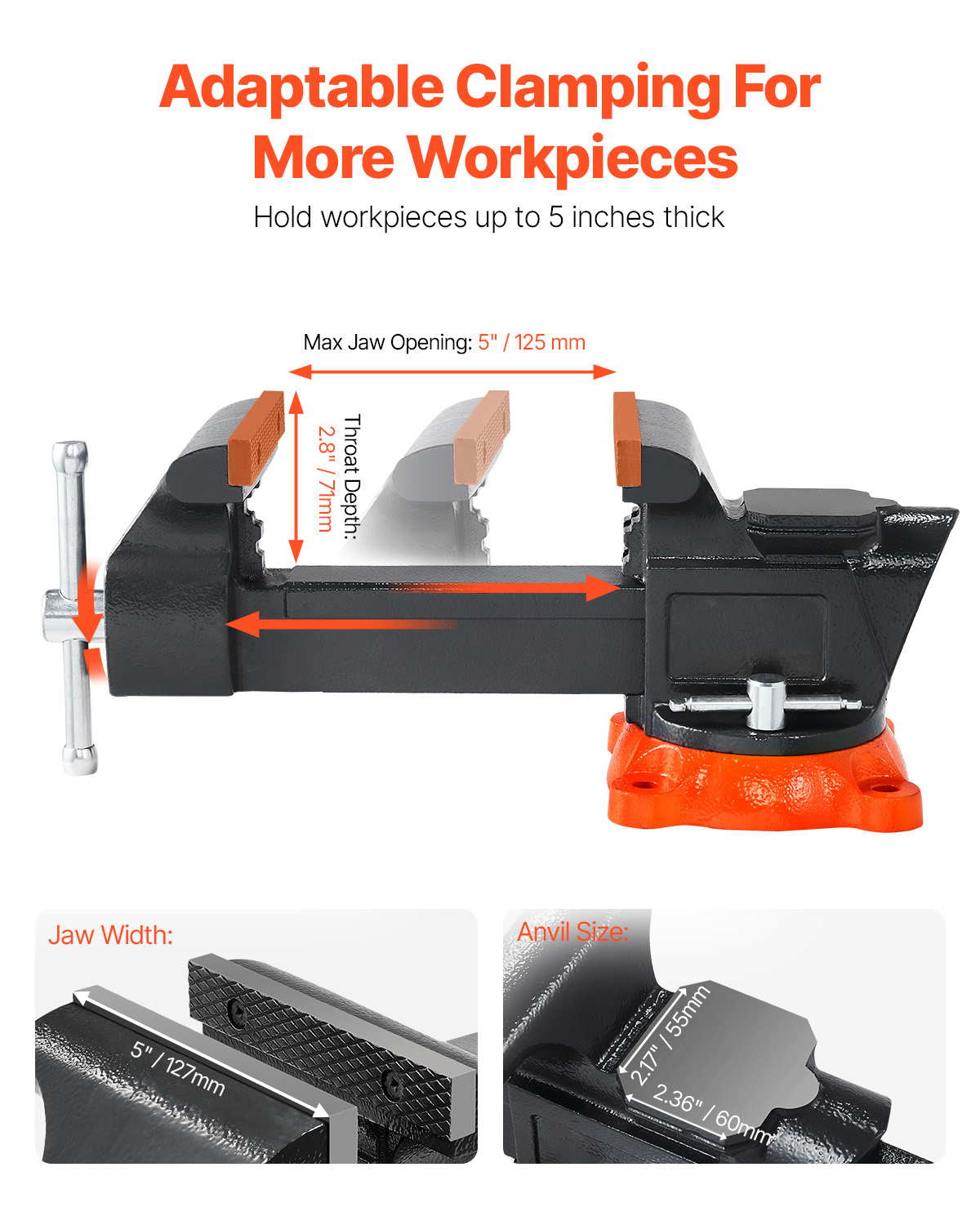 VEVOR Étau Établi Polyvalent L - Bench Vise Swivel avis et prix